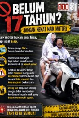 Ketua PWRI JATIM, Soroti Pengendara Motor Dibawah Umur , Motorik Anak Gampang Terdistraksi