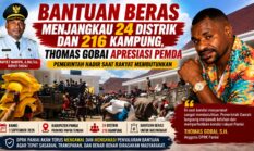 Bantuan Beras Menjangkau 24 Distrik dan 216 Kampung, Thomas Gobai Apresiasi Pemda