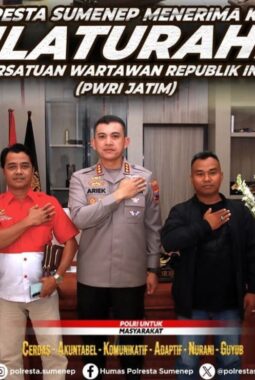 PWRI JATIM DAN KAPOLRESTA SUMENEP BANGUN HUBUNGAN LEBIH KONSTRUKTIF