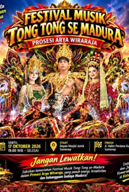 YUK, MERIAHKAN FESTIVAL TONG-TONG SE-MADURA DI PROSESI ARYA WIRARAJA